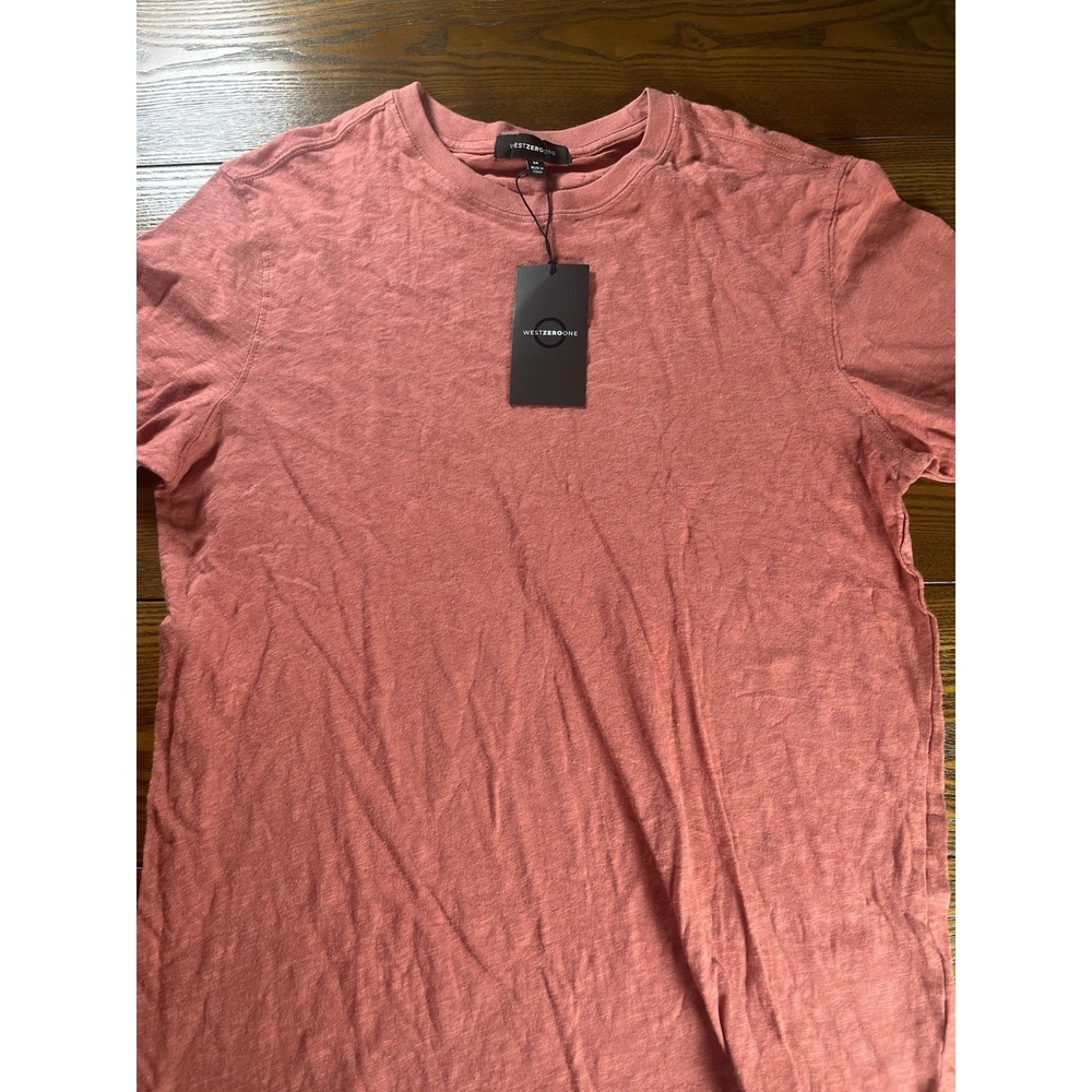 NEW WestZeroOne Men's Watermelon Red T Shirt Crew Neck Size Medium NWT